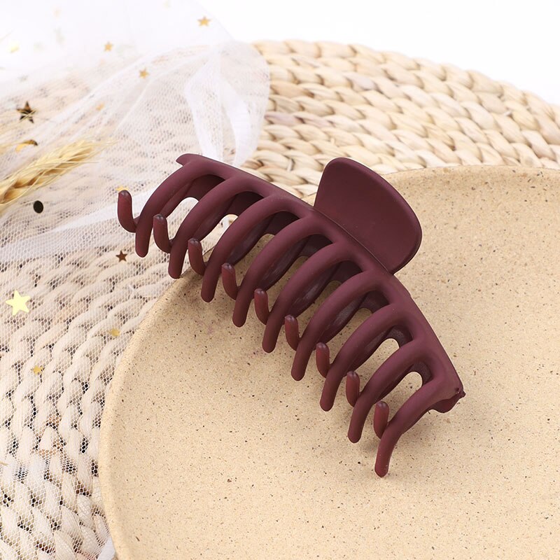 Big Hair Claws Elegant Frosted Acrylic Hair Clips Barrette Headwear for Women