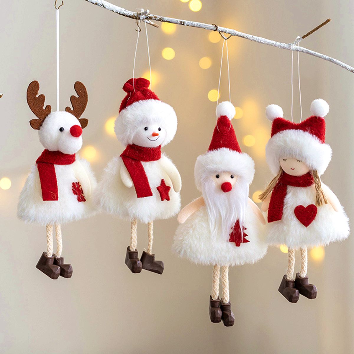 4Pcs/set Angel Doll Christmas Decorations for Home Tree Decor Navidad Xmas 2022 New Year 2023