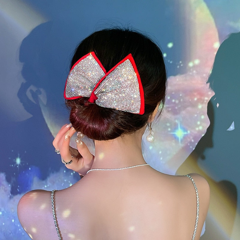Knotted Metal Wire Rhinestone Hairbands for Women Headwear