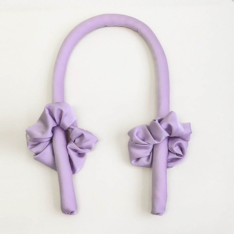 Lystrfac Slik Satin Heatless Hair Curler Women Hair Wrap Curling Ribbon