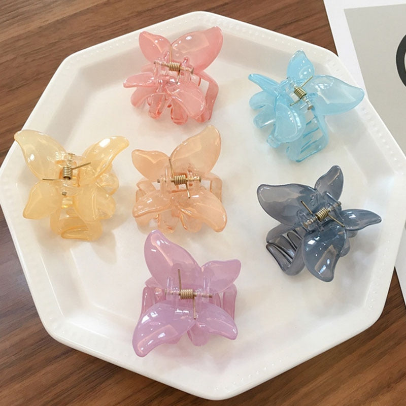 Mini Butterfly Hair Claw for Women Girls