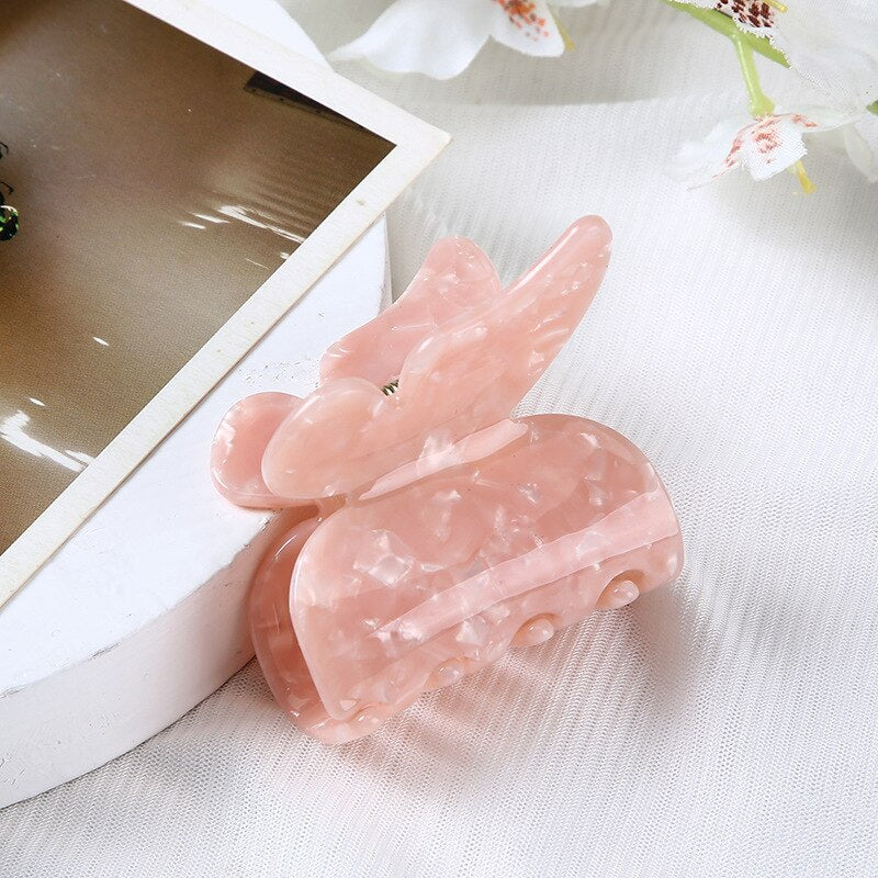 New Acetate Hair Claw Sweet Fairy Butterfly Hair Clip for Women Girls
