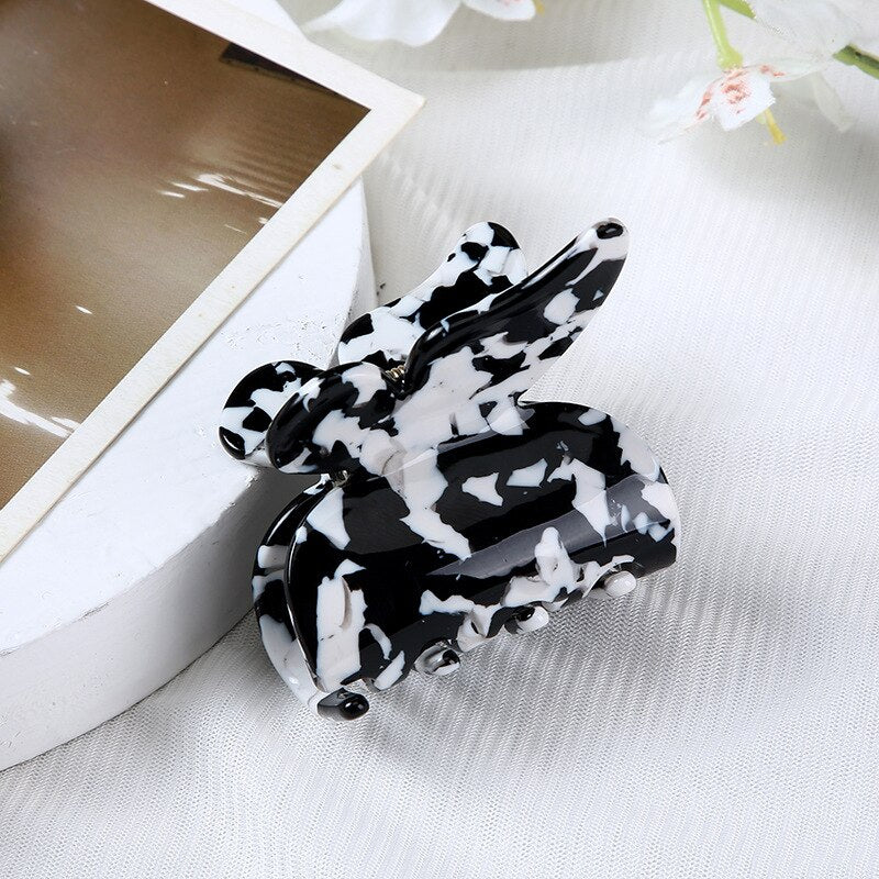 New Acetate Hair Claw Sweet Fairy Butterfly Hair Clip for Women Girls