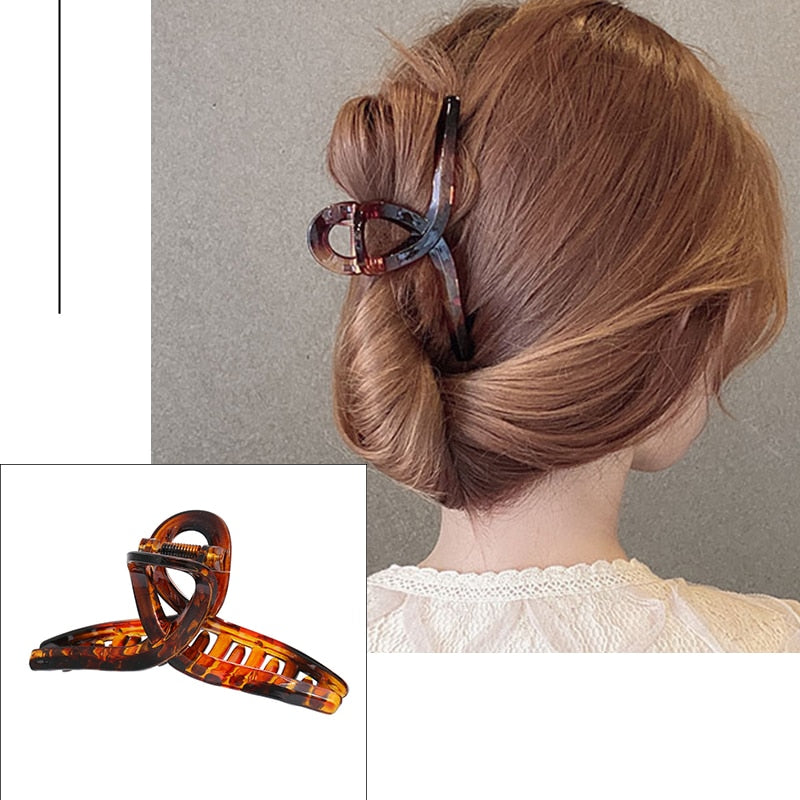 Pearl Hair Claw Clips for Women Big Size