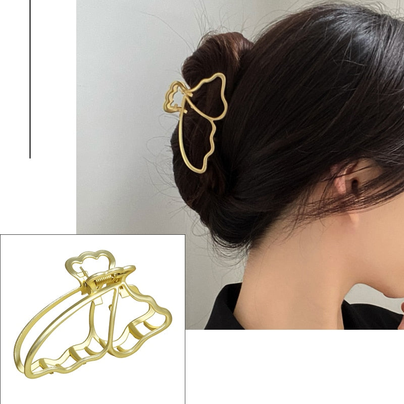 Pearl Hair Claw Clips for Women Big Size
