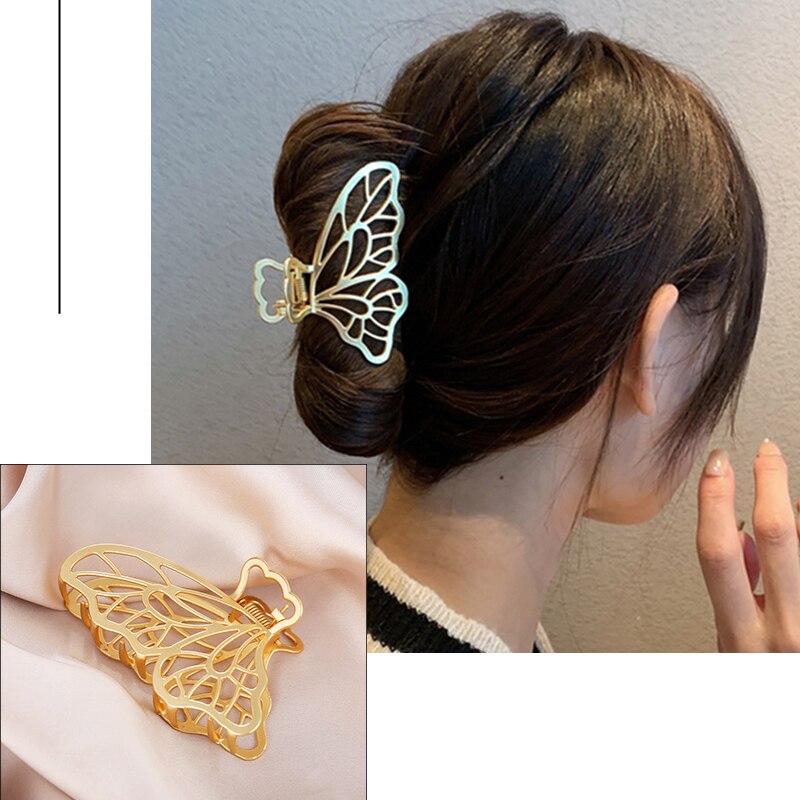 Pearl Hair Claw Clips for Women Big Size