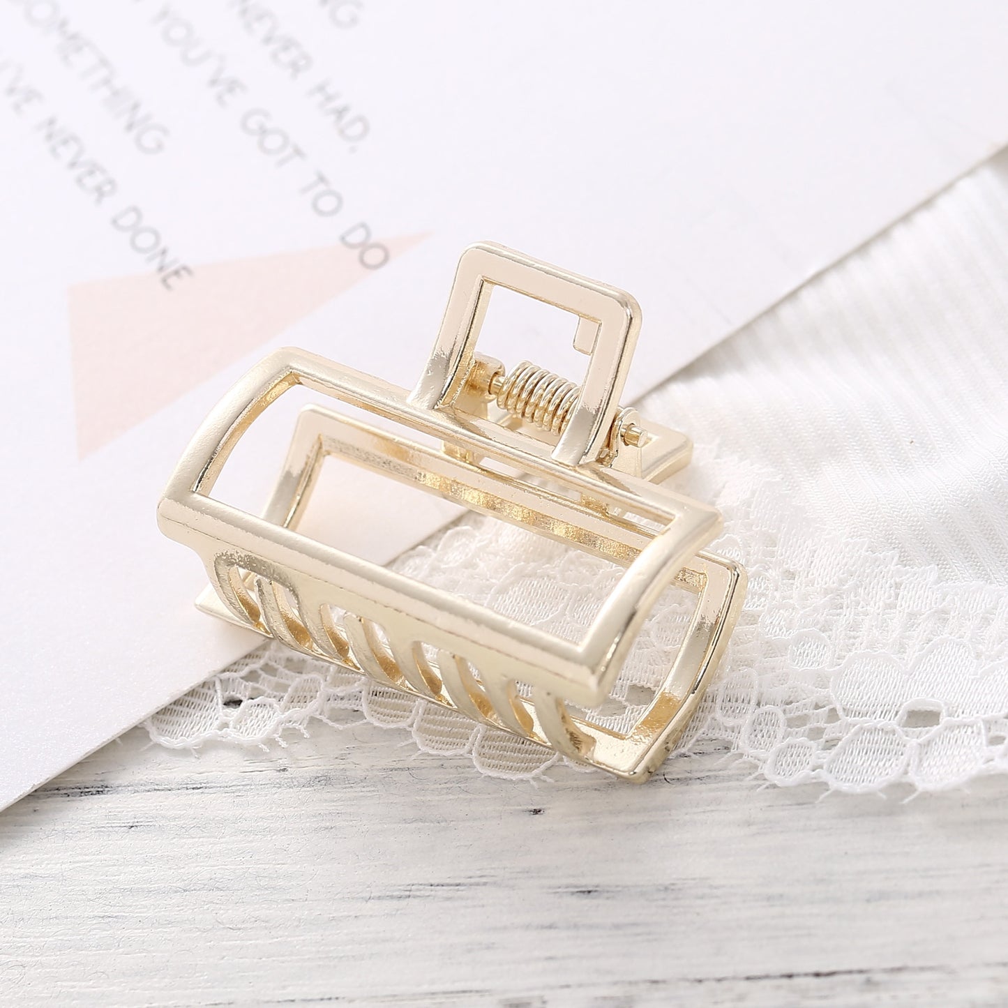 Women Girls Metal Hair Crab Moon Shape Hair Claw Clip Large Size