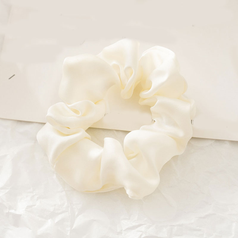 Women Silk Scrunchie Elastic Handmade Multicolor Hair Band Ponytail Holder