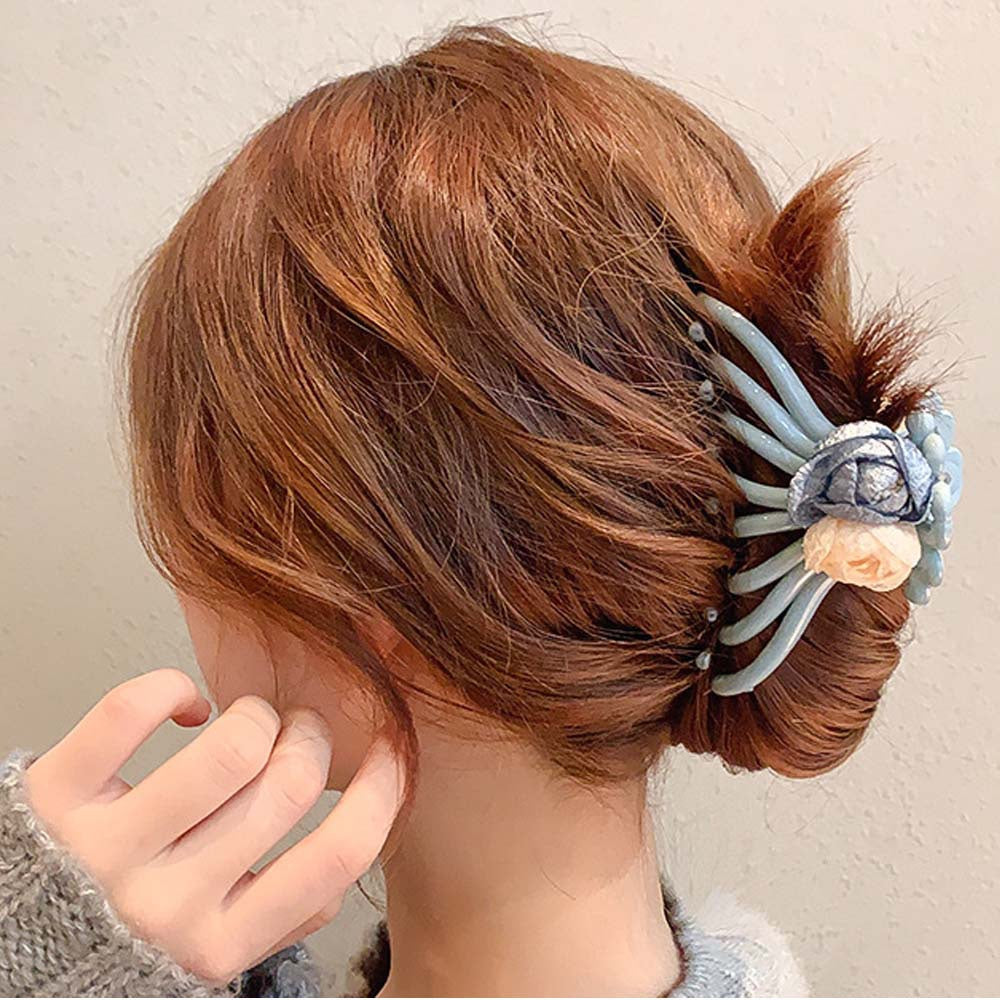1 Pcs Women Fashion Flower Hair Claw Sweet Korean Style Makeup Hair Clip Hair Accessories