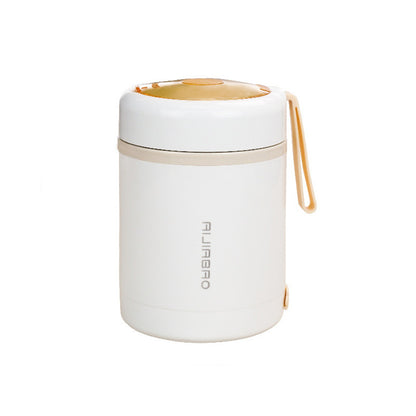 USB Portable Electric Heating Lunch Box Stainless Steel 55℃ Constant Temperature Food Warmer For Office Or outdoor Mini Soup And Porridge Heater