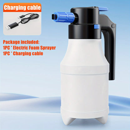 1.5L Electric Foam Sprayer, Car Wash Foam Generator, Car Wash Foam Spray Bottle, Handheld Sprayer Watering Can