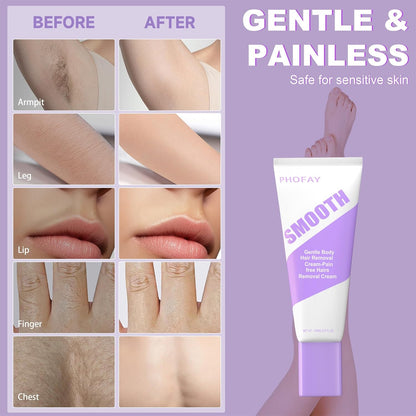 Hair Removal Cream for Men and Women Sensitive Skin– Fast-Acting Gentle Depilatory Dermatologist-Recommended with Aloe & Hyaluronic Acid Travel Size(3.5 Ounce (Pack of 1))