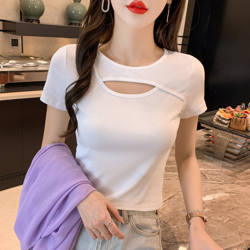 Fashion Summer Knitted Short-Sleeved Shirt