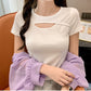 Fashion Summer Knitted Short-Sleeved Shirt