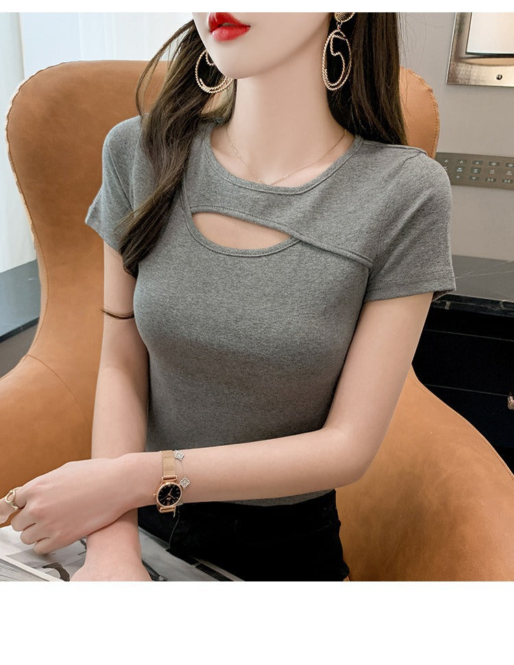 Fashion Summer Knitted Short-Sleeved Shirt