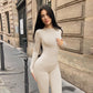 Autumn and winter women's new sexy buttocks tight high waisted sports and fitness jumpsuit pants