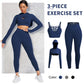 European and American INS best-selling yoga suit three piece set new women's adjustable bra and pants fitness and sports set