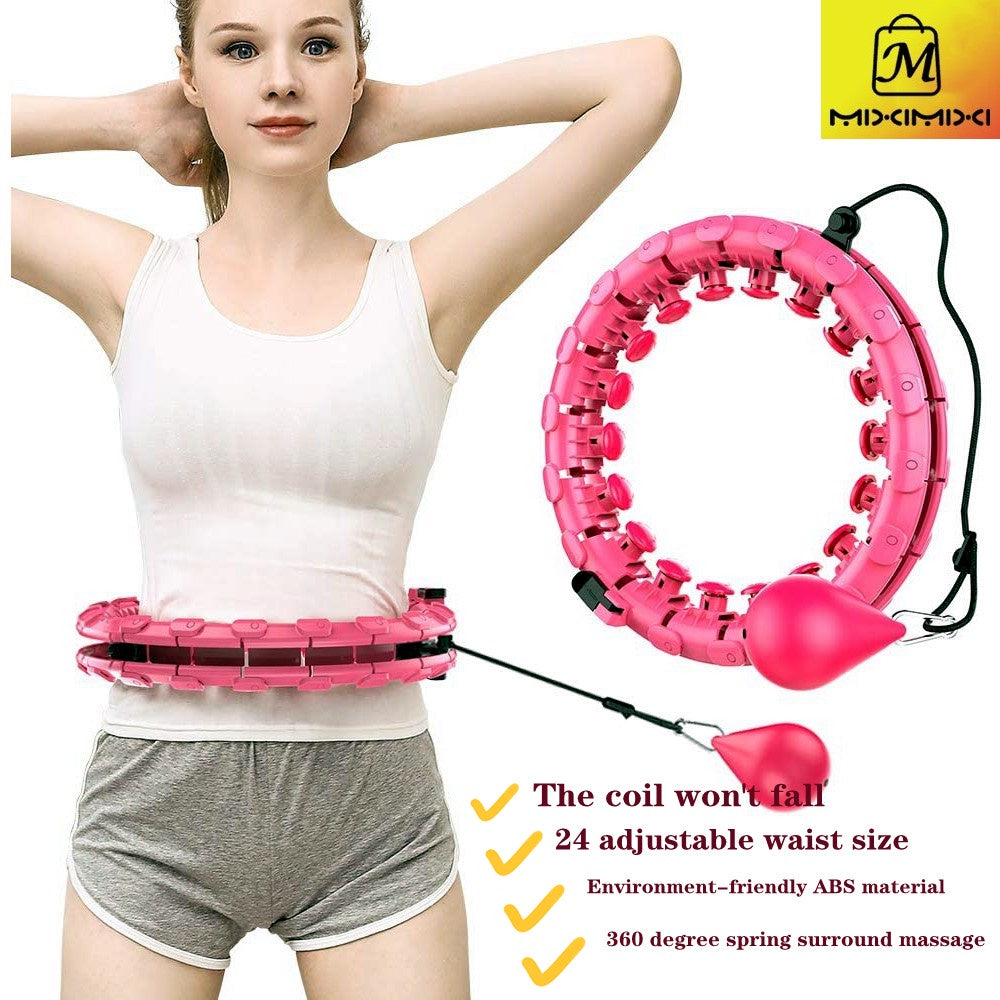 adjustable-Home  Smart Weighted  Hula  Hoop-24 knots (waist <132CM)  christmas