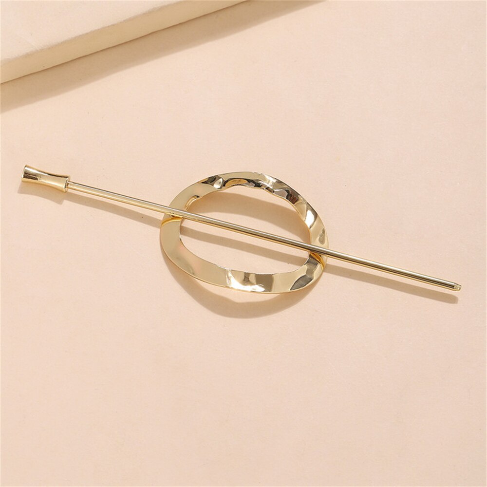 1 Pcs Women Metal Hairpin Retro Style Hair Sticks