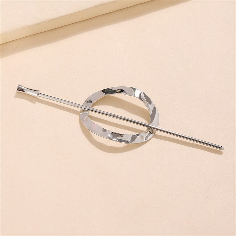 1 Pcs Women Metal Hairpin Retro Style Hair Sticks