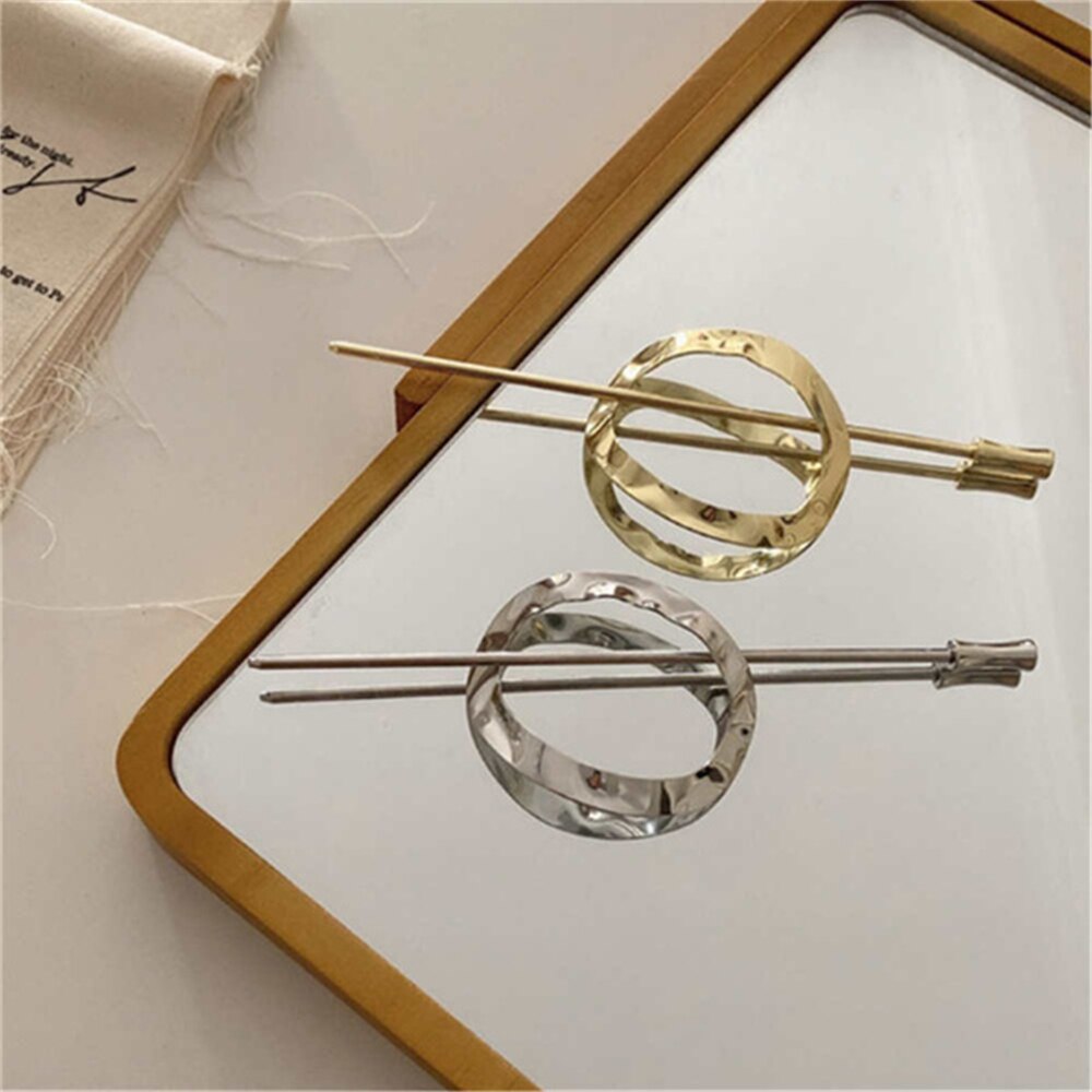 1 Pcs Women Metal Hairpin Retro Style Hair Sticks