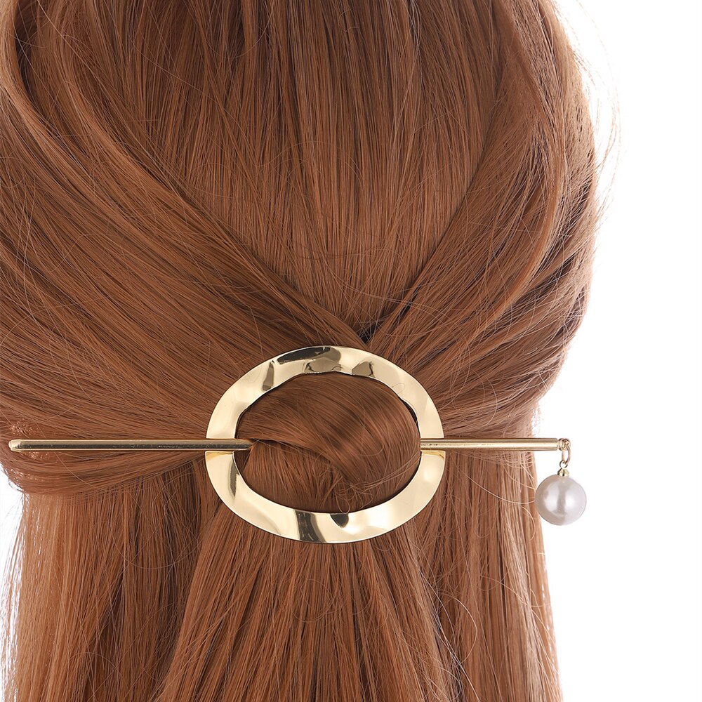 1 Pcs Women Metal Hairpin Retro Style Hair Sticks