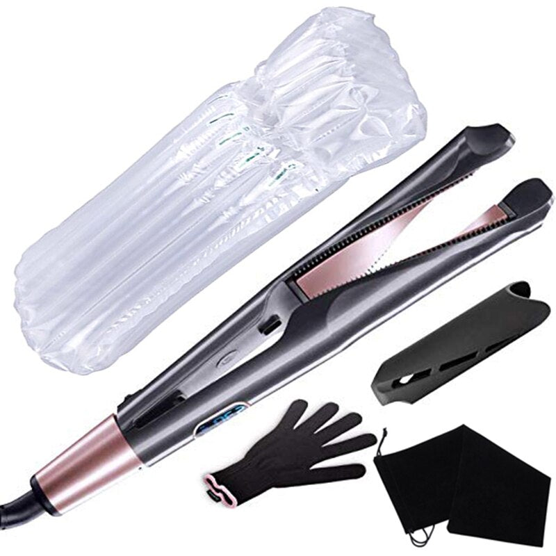 2 In 1 Hair Straightener and Curler Curling Iron for All Hair Types