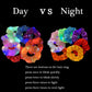 Girls LED Luminous Scrunchies Hairband Ponytail Holder Headwear