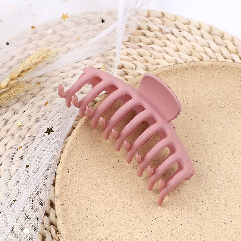 Big Hair Claws Elegant Frosted Acrylic Hair Clips Barrette Headwear for Women