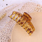 Big Hair Claws Elegant Frosted Acrylic Hair Clips Barrette Headwear for Women