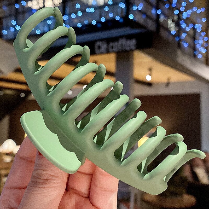 Big Hair Claws Elegant Frosted Acrylic Hair Clips Barrette Headwear for Women