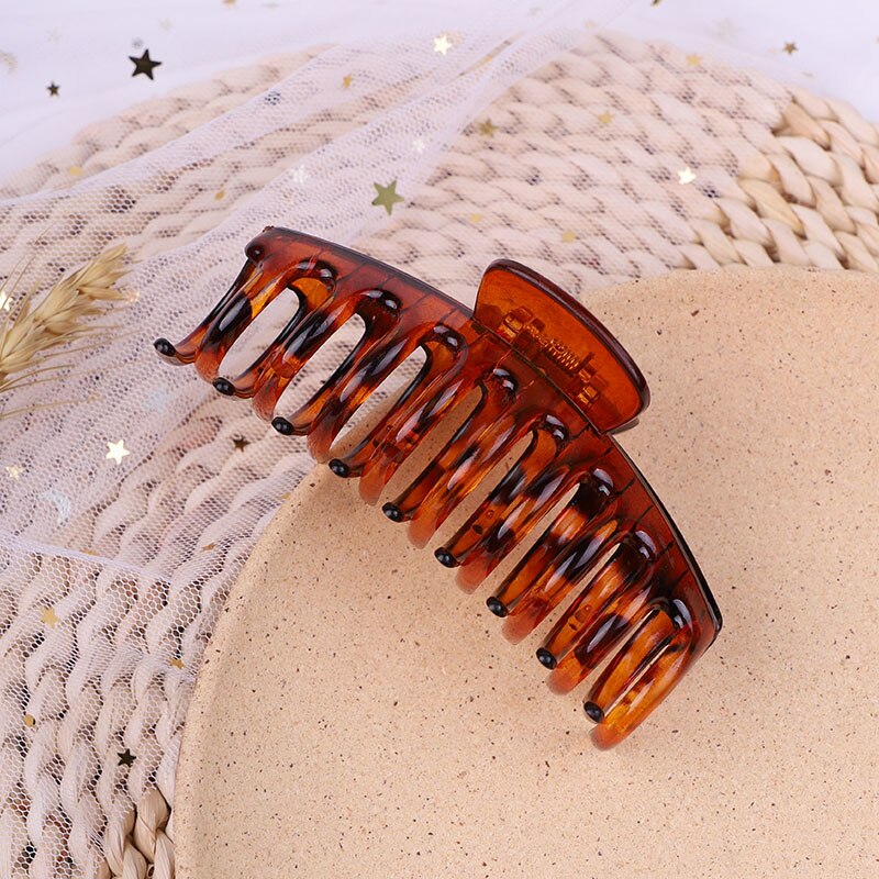 Big Hair Claws Elegant Frosted Acrylic Hair Clips Barrette Headwear for Women