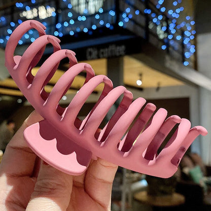 Big Hair Claws Elegant Frosted Acrylic Hair Clips Barrette Headwear for Women