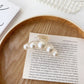 Women Elegant Big Pearls Hair Clip Acrylic Hair Claw Clips Big Size