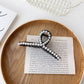 Women Elegant Big Pearls Hair Clip Acrylic Hair Claw Clips Big Size