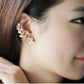 New Silver Plated Angel Wing Stylist Crystal Earrings Drop Dangle Ear Stud For Women