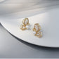 Women Trendy Long Butterfly Clip Earrings  Hook Pearl Ear Clips Without Pierced Ears Chain Earrings