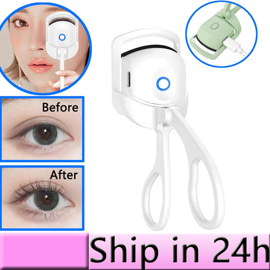 Portable electric eyelash curler