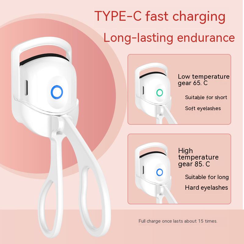 Portable electric eyelash curler