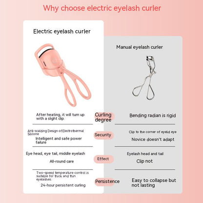 Portable electric eyelash curler