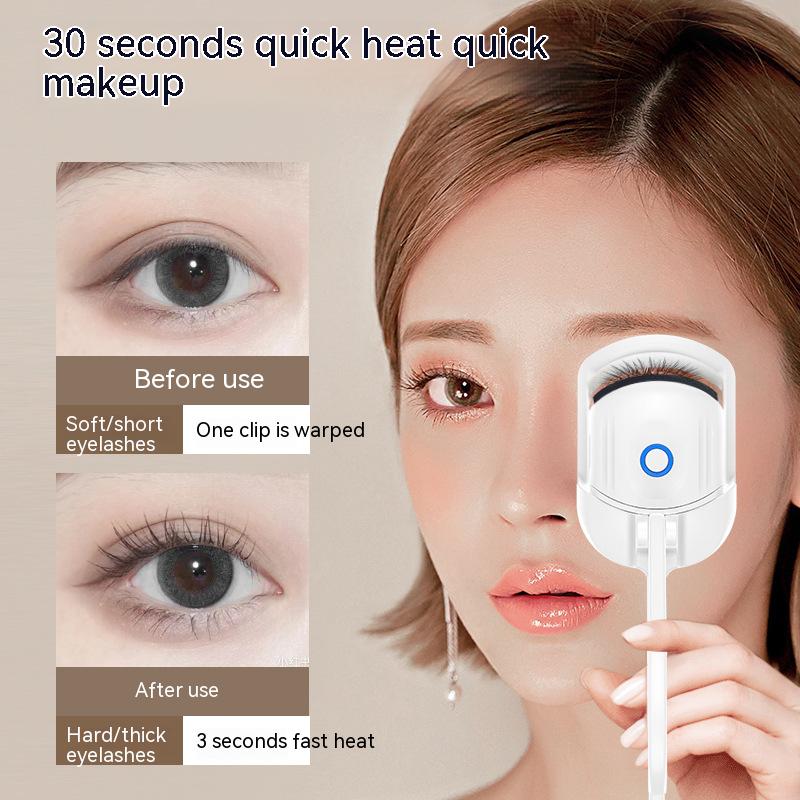 Portable electric eyelash curler