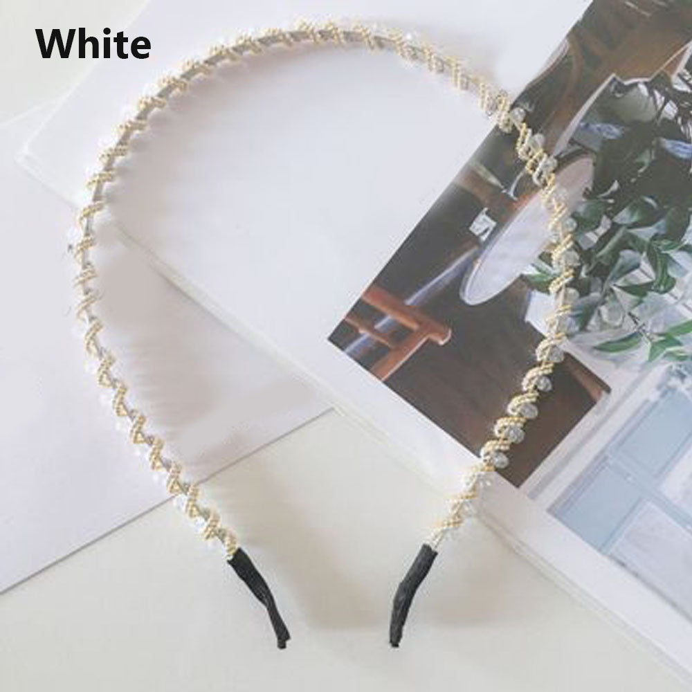 1 Pcs Women Crystal Headband Fashion Rhinestone Non-slip Hair Hoop Headband Hair Accessories