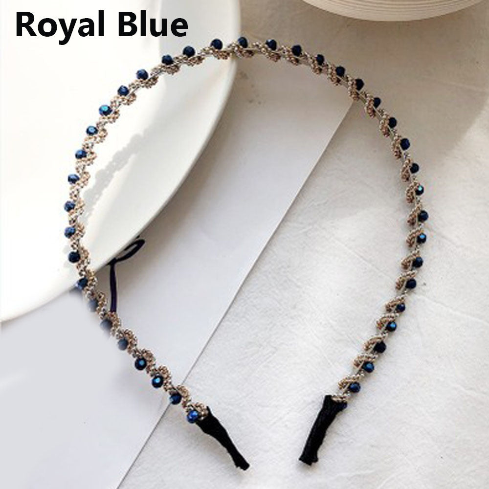 1 Pcs Women Crystal Headband Fashion Rhinestone Non-slip Hair Hoop Headband Hair Accessories