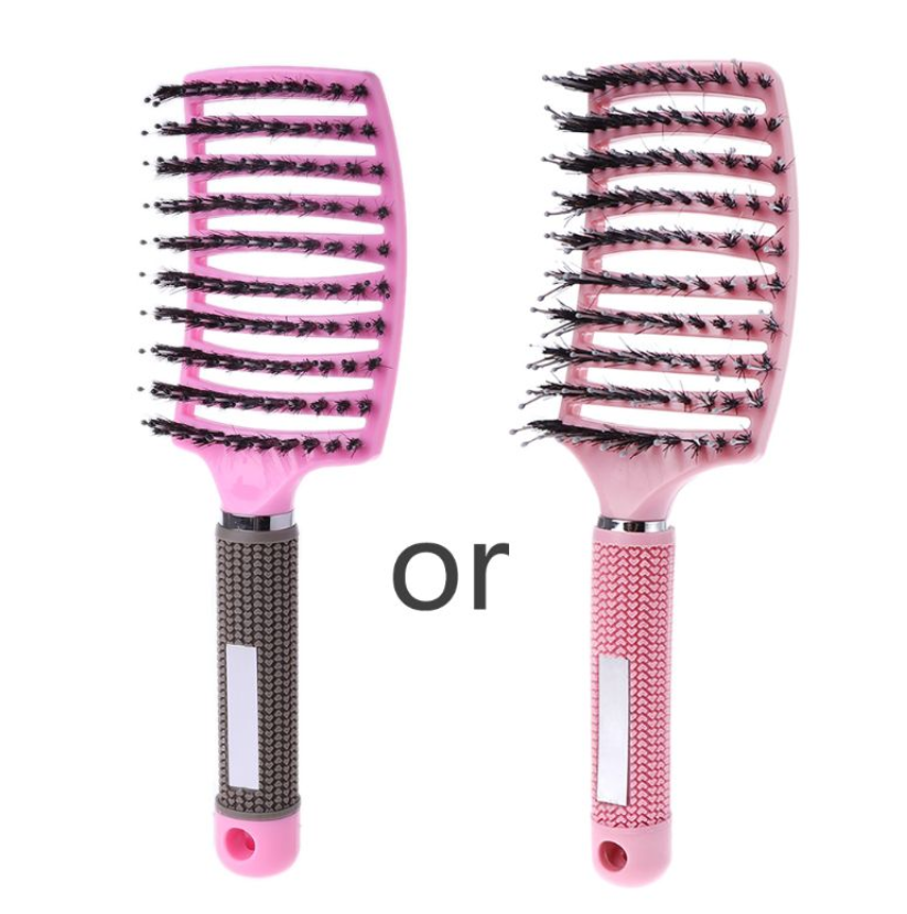 Bristles Massage Hair Comb Professional Straight and Curly Hair-styling Hair Brush