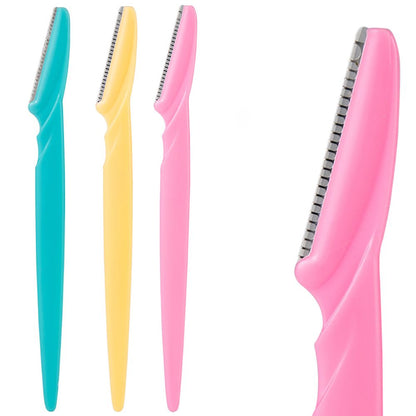 10 Pcs Eyebrow Razor Eyebrow Trimmer Hair Remover Set Women Face Razor Eyebrow Trimmers Blades Shaving Tool