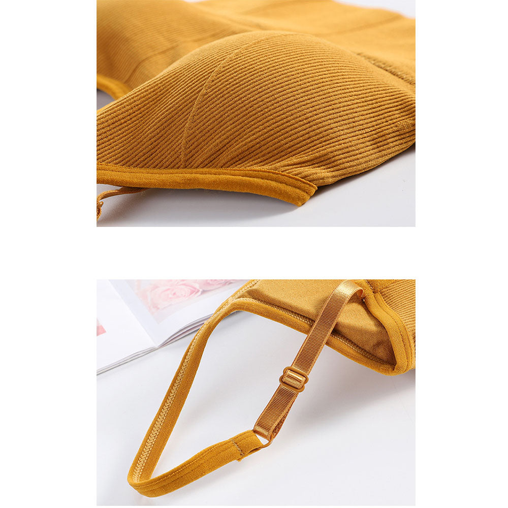 1 Pcs Casual Women Underwear Shear Seamless Vest Bra Tops Slim Solid Color Crop Top Without Steel Ring Ladies Slim Vest Top