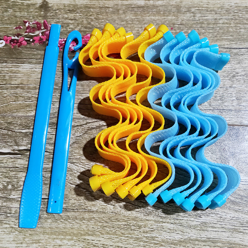 12PCS Magic Hair Curlers 25 30 45 50 65CM DIY Durable Portable Hairstyle Rollers Sticks