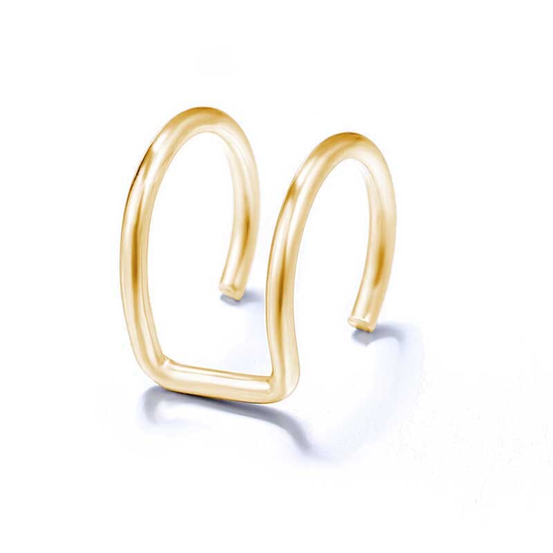 3PC Brass Snake Earing Clips Without Piercing Punk Non Pierced Clip Earrings for Women Men