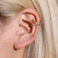 3PC Brass Snake Earing Clips Without Piercing Punk Non Pierced Clip Earrings for Women Men