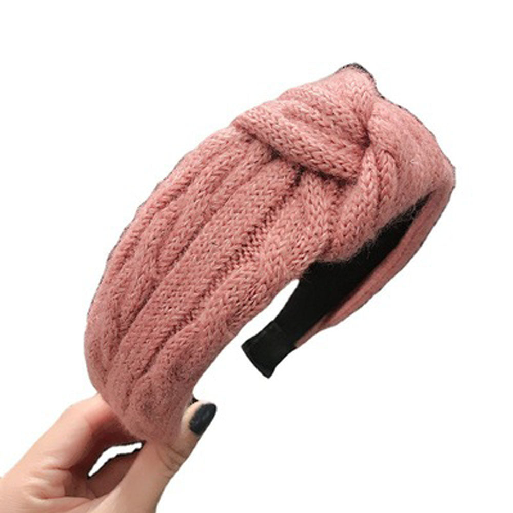 1 Pcs Winter Knitting Headband Women Fashion Warm Handmade Hairband Hoop